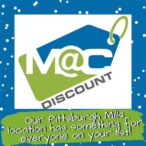 Mac bid pittsburgh mills - 289 Pittsburgh Mills Cir Tarentum PA 15084. (412) 200-5207. Claim this business. (412) 200-5207. Website. More. Directions. Advertisement. Daily Online Auctions for surplus consumer products.